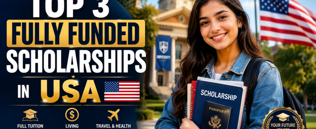 Top 3 Fully Funded Scholarships in the USA for International Students (2026 Guide)