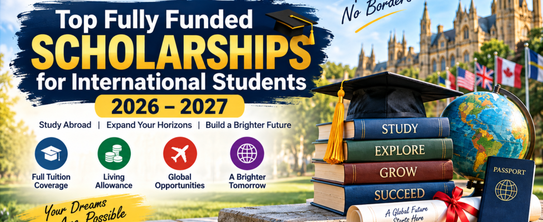 Top Fully Funded Scholarships for International Students 2026–2027